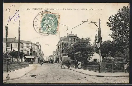 AK Enghien-les-Bains, Le Pont de la Grande Rue