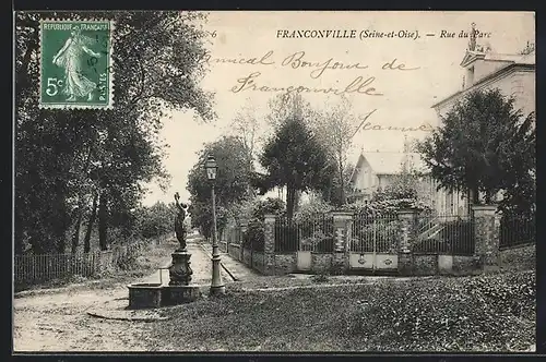 AK Franconville, Rue du Parc