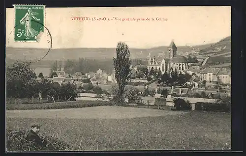 AK Vétheuil, vue générale pris de la Colline