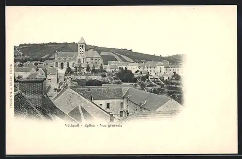 AK Vétheuil, Eglise Vue générale