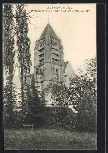 AK Bessancourt, Clocher ajoure à l`Église du XIe siècle en 1527