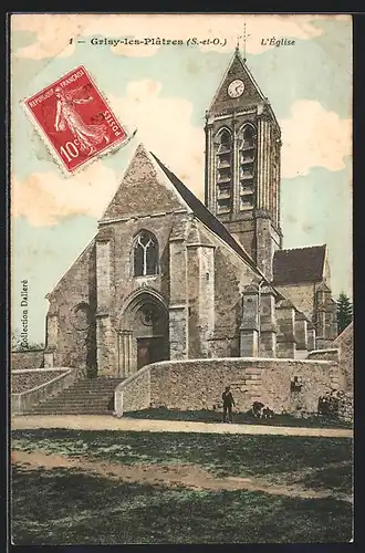 AK Grisy-les-Plâtres, L`Église