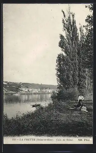 AK La Frette, Coin de Seine