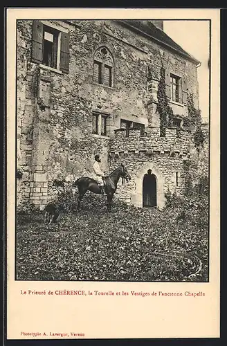 AK Chérence, Le Prieuré, la Tourelle et les Vestiges de l`ancienne Chapelle