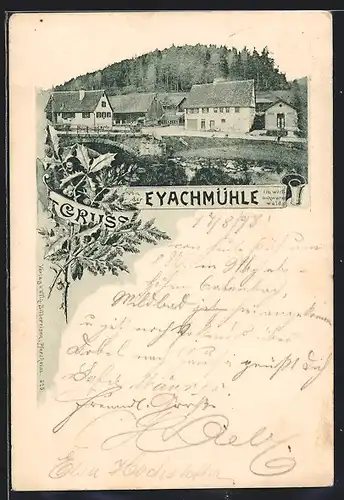 AK Dobel /Schwarzwald, Gasthaus Eyachmühle