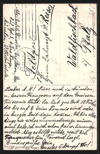 Künstler-AK Ludwig Hohlwein: Soldaten zu Pferd