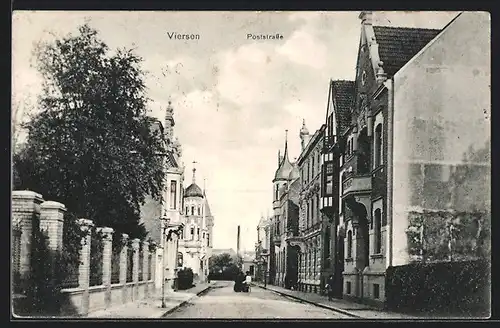 AK Viersen, Blick in die Poststrasse