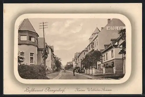 AK Rengsdorf, Blick in die Kaiser Wilhelm-Strasse
