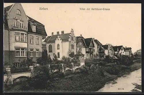 AK Erfurt, Villen der Karthäuser-Strasse