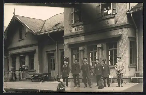 Foto-AK Villingen, Bahnhof Kirnach