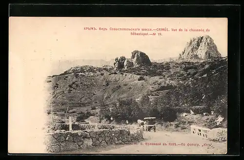 AK Sébastopol /Crimée, Crimée vue de la chaussée de Sébastopol