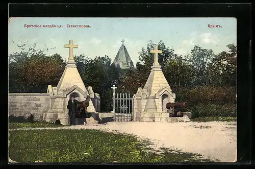 AK Sébastopol /Crimée, Cimetière fraternel