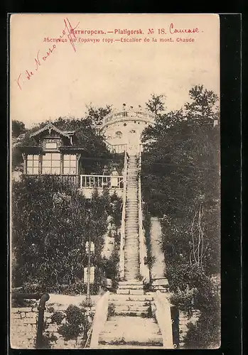 AK Piatigorsk, Escalier de la mont. Chaude