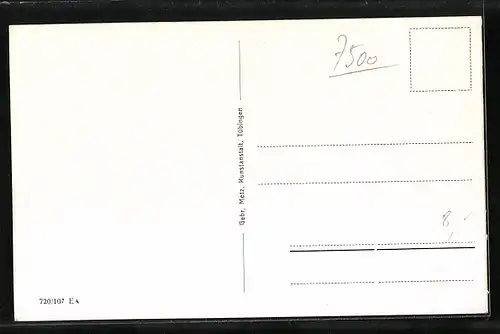 AK Karlsruhe i. B., Abendstimmung am Rheinhafen