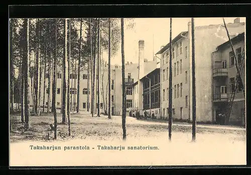 AK Takaharju, Sanatorium, Rückansicht