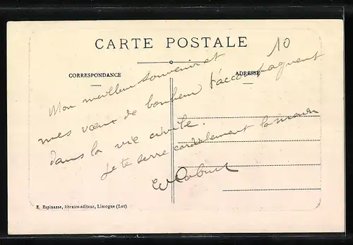 AK Limogne, L`Eglsie et la Halle