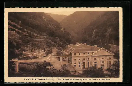 AK Lamativie-Gare, La Centrale electrique et le Poste exterieur