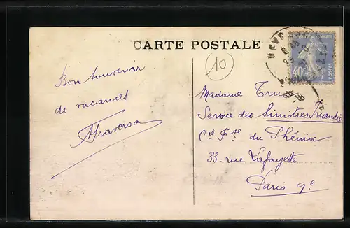 AK Les Quatre-Routes, Rue Centrale