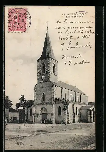 AK Le Mayet-d`École, Eglise et Place