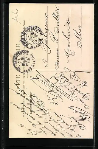 AK Montlucon, Rue Porte St-Pierre, Strassenpartie