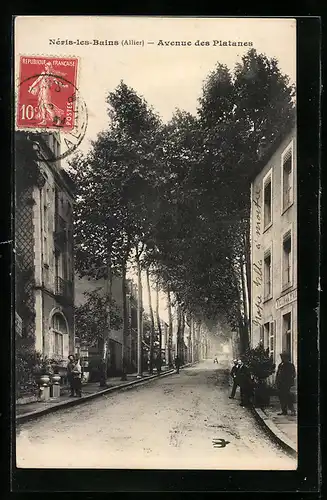 AK Néris-les-Bains, Avenue des Platanes