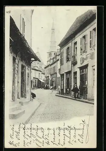 AK St-Pourcain, Rue de l`Hôtel des Monnaies, Strassenpartie