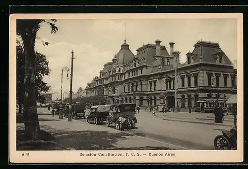 AK Buenos Aires, Estacion Constitucion, Bahnhof