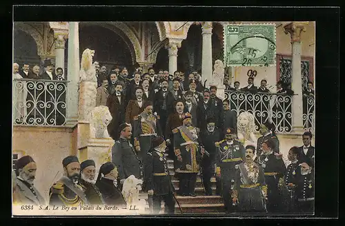 AK Paris, Bey von Tunis auf der Treppe zum Palais du Bardo