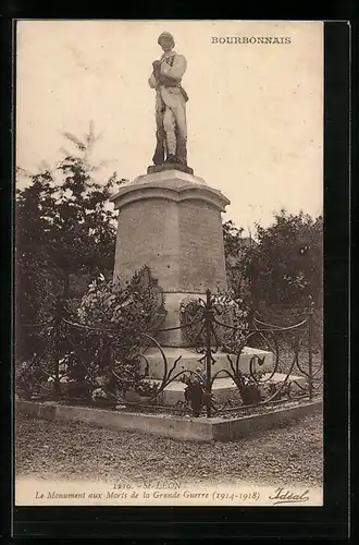 AK St-Leon, Le Monument aux Moris de la Grande Guerre