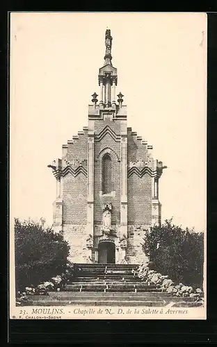 AK Moulins, Chapelle de N. D. de la Salette à Avermes