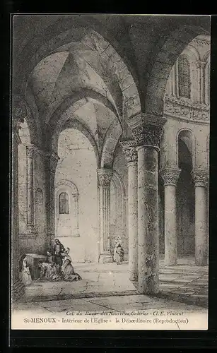 AK St-Menoux, Intérieur de l`Eglise, la Deberdinoire