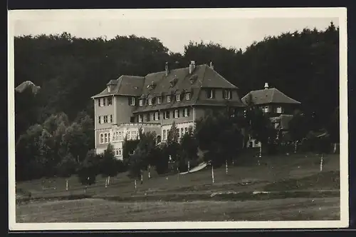 AK Traifelberg bei Lichtenstein, Albhotel Traifelberg mit Umgebung