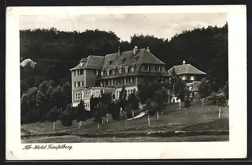 AK Traifelberg bei Lichtenstein, Albhotel Traifelberg mit näherer Umgebung