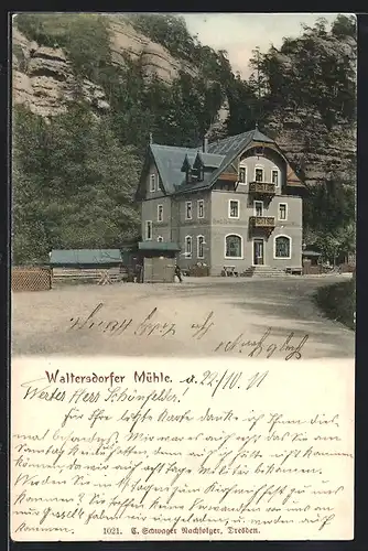 AK Waltersdorf, Hotel Waltersdorfer Mühle