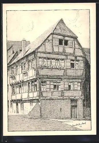 Künstler-AK Ravensburg /Schwaben, Das Humpishaus