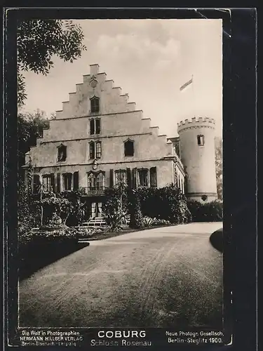 Foto-AK NPG Nr. 1337: Neue Photographische Gesellschaft: Coburg, Schloss Rosenau