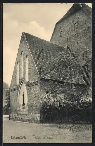 AK Eckernförde, Kirche mit Anker