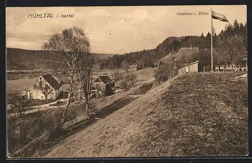 AK Mühltal i. Isartal, Gasthaus zur Mühle