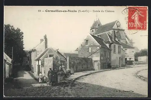 AK Cormeilles-en-Vexin, Entrée du Chateau