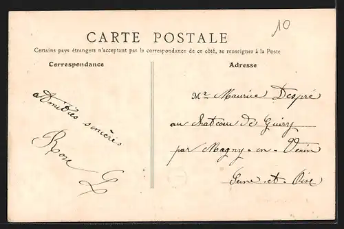 AK Condecourt, Place et Mairie