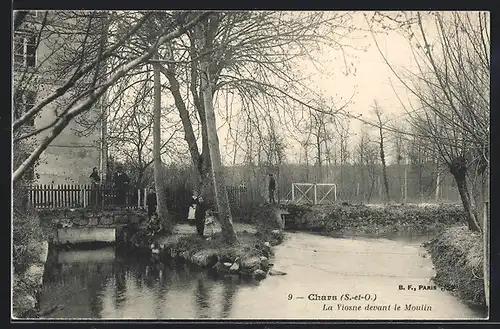 AK Chars, La Viosne devant le Moulin
