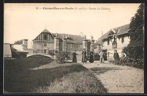 AK Cormeilles-en-Vexin, Entrèe du Chateau