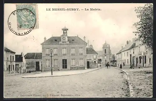 AK Le Mesnil-Aubry, La Mairie