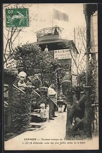 AK Sannois, Terrasse rustique du Père La Galette