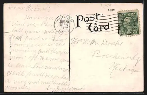 AK Albion, MI, U. S. Post Office