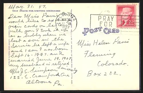 AK Altoona, PA, Post Office