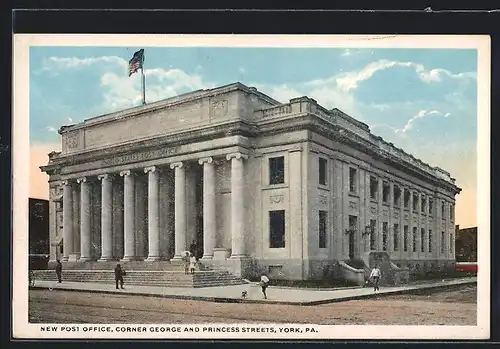 AK York, PA, New Post Office, Corner George and Princess Streets