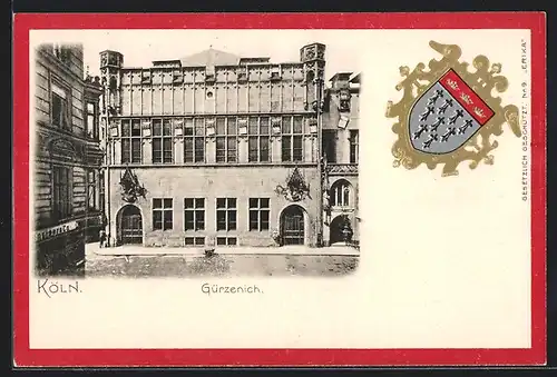 Präge-AK Köln, Gürzenich, Wappen