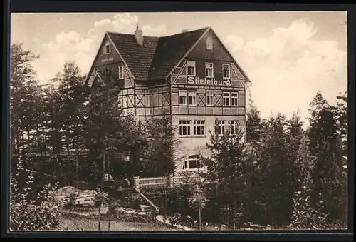 AK Nauendorf /Erfurt Land, Walderholungsheim und Restaurant Stiefelburg im Hochwald