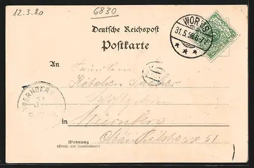 AK Schwetzingen, Apollo-Tempel, Moschee, Minerva-Tempel